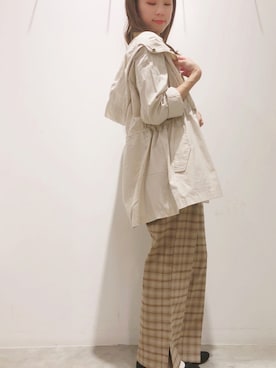 「アイテム（ブルゾン）」を使った、ヨシカワさん（レディース・150cm・30代）の秋コーディネート