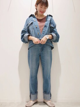 「アイテム（ブルゾン）」を使った、ヨシカワさん（レディース・150cm・30代）の秋コーディネート
