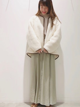 「アイテム（ブルゾン）」を使った、ヨシカワさん（レディース・150cm・30代）の秋コーディネート