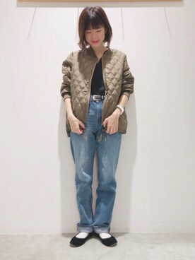 「アイテム（ブルゾン）」を使った、ヨシカワさん（レディース・150cm・30代）の秋コーディネート