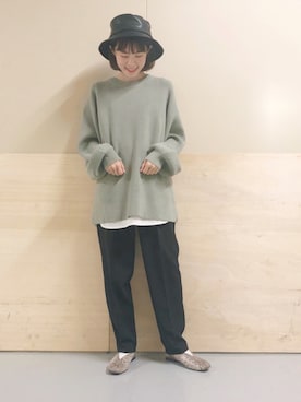 「おじコーデ」｜ヨシカワさん（レディース・150cm）の秋コーディネート