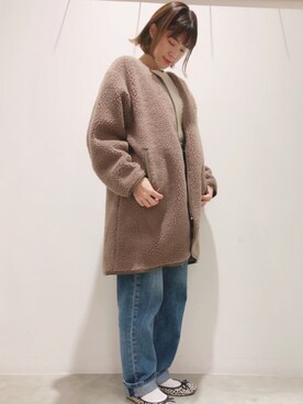 「アイテム（ブルゾン）」を使った、ヨシカワさん（レディース・150cm・30代）の秋コーディネート