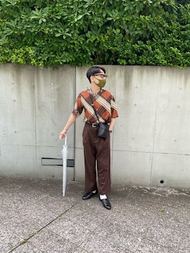 「SANSeLF（サンセルフ）のアイテム」を使った、ゆうきさん（メンズ・170cm）の夏コーディネート