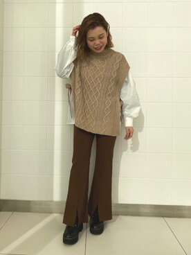 rihoさん（レディース・153cm）の冬コーディネート