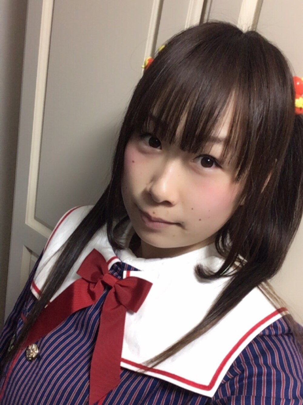 「お正月、あけましておめでとうございます！、今年もよろしくお願いします、新年一発目、2018、元旦、おしゃれさんと繋がりたい、ロリィタ、ロリータ、かわいい」｜「ALICE and the PIRATESのアイテム（その他アウター、ブルー系）」を使った、鈴木りぇさん（レディース・156cm）の冬コーディネートの1枚目の写真