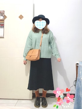 愛美Amyさん(レディース・160cm)の冬コーディネート