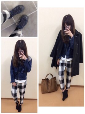 「SEE BY CHLOE（シーバイクロエ）のHARRIET　ハリエット　ミディアムホーボー（ショルダーバッグ）」を使った、mik_.さん（レディース・162cm）の冬コーディネート