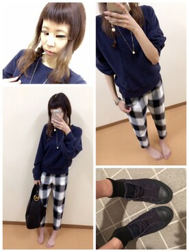 「MichaelKors」｜「アイテム（スウェット）」を使った、mik_.さん（レディース・162cm）の秋コーディネート