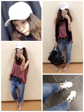 「ジーナシス」｜「アイテム（腕時計）」を使った、mik_.さん（レディース・162cm）の秋コーディネート