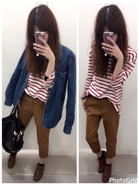 「BANKROBBER（バンクロバー）のアイテム」を使った、mik_.さん（レディース・162cm）の春コーディネート