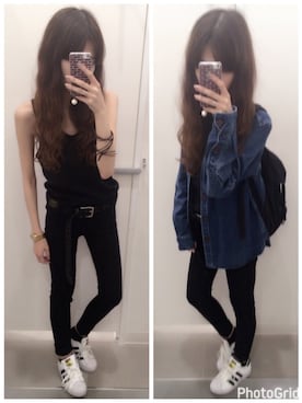 「BANKROBBER（バンクロバー）のアイテム」を使った、mik_.さん（レディース・162cm）の春コーディネート