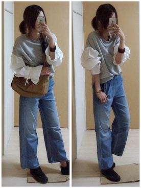 「Lee（リー）のアイテム（その他ベビー用品）」を使った、mik_.さん（レディース・162cm）の春コーディネート