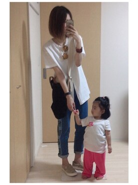 「アイテム（スリッポン）」を使った、mik_.さん（レディース・163cm・20代）の夏コーディネート