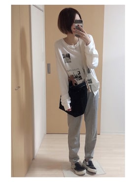 「アイテム（スリッポン）」を使った、mik_.さん（レディース・162cm・20代）の夏コーディネート