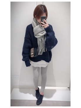 「LAURA DI MAGGIO（ローラディマッジオ）のアイテム」を使った、mik_.さん（レディース・162cm）の冬コーディネート