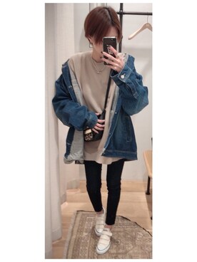 「LAURA DI MAGGIO（ローラディマッジオ）のアイテム」を使った、mik_.さん（レディース・162cm）の冬コーディネート