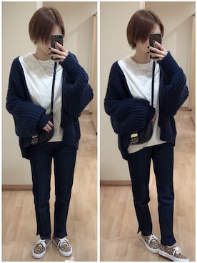 「LAURA DI MAGGIO（ローラディマッジオ）のアイテム」を使った、mik_.さん（レディース・162cm）の冬コーディネート