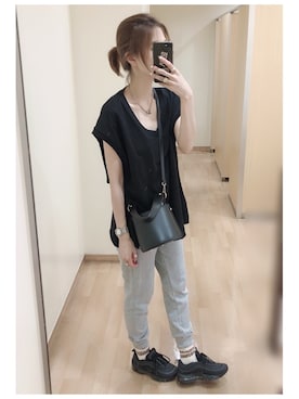 「Marc by Marc Jacobs（マークバイマークジェイコブス）のアイテム（アナログ腕時計）」を使った、mik_.さん（レディース・162cm）の夏コーディネート