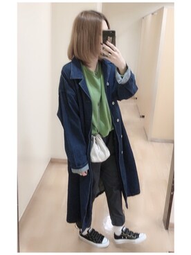 「JUNRED（ジュンレッド）のアイテム（ジャケット/アウター）」を使った、mik_.さん（レディース・162cm）の秋コーディネート
