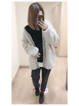 「NIKE(ナイキ)のアイテム(その他パンツ)」を使った、mik_.さん(レディース・162cm)の冬コーディネート