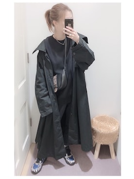 「NIKE(ナイキ)のアイテム(その他パンツ)」を使った、mik_.さん(レディース・162cm)の冬コーディネート