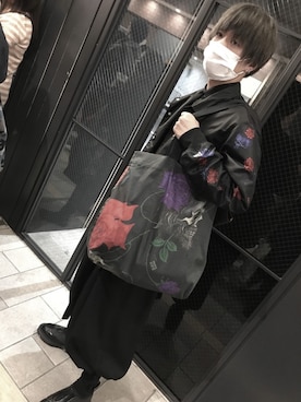 「Yohji Yamamoto（ヨウジヤマモト）のアイテム（ブルゾン）」を使った、Kotaさん（メンズ・168cm）の冬コーディネート