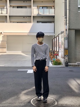 「VAQUERA（バケラ）のアイテム（帽子）」を使った、こうたさん（メンズ・167cm）の秋コーディネート