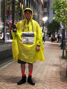 「Blundstone（ブランドストーン）のBlundstone/ブランドストーン　ｻｲﾄﾞｺﾞｱﾌﾞｰﾂ Men's（ブーツ）」を使った、tenkuluさん（メンズ・174cm）の夏コーディネート