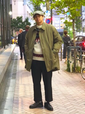 「MANASTASH（マナスタッシュ）のアイテム（ジャケット/アウター）」を使った、tenkuluさん（メンズ・174cm）の秋コーディネート