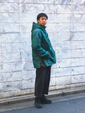 「MANASTASH（マナスタッシュ）のアイテム（ジャケット/アウター）」を使った、tenkuluさん（メンズ・174cm）の秋コーディネート