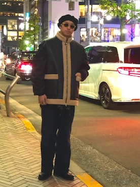 「AlexanderLeeChang（アレキサンダーリーチャン）のアイテム（ジャケット/アウター）」を使った、tenkuluさん（メンズ・174cm）の冬コーディネート