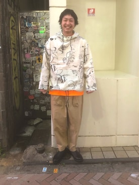 「Blundstone（ブランドストーン）のBlundstone/ブランドストーン　ｻｲﾄﾞｺﾞｱﾌﾞｰﾂ Men's（ブーツ）」を使った、tenkuluさん（メンズ・174cm）の冬コーディネート