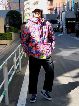 「WILD THINGS（ワイルドシングス）のアイテム（マウンテンパーカー）」を使った、tenkuluさん（メンズ・174cm）の春コーディネート