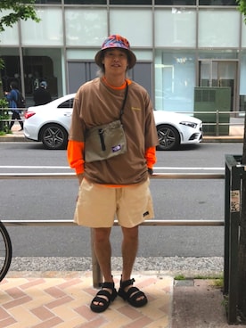 「WILD THINGS（ワイルドシングス）のアイテム（帽子）」を使った、tenkuluさん（メンズ・174cm）の春コーディネート