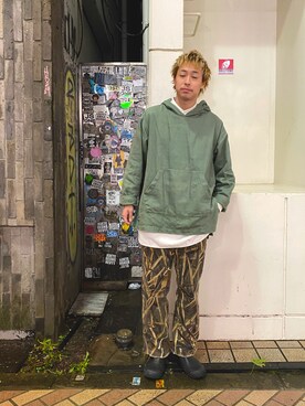 「ラブアンドピース2020」｜「アイテム（ブルゾン）」を使った、tenkuluさん（メンズ・174cm）の秋コーディネート