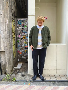 「ラブアンドピース2020」｜「アイテム（ジャケット/アウター）」を使った、tenkuluさん（メンズ・174cm）の秋コーディネート