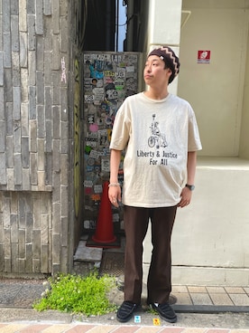 「MIXTA（ミクスタ）のアイテム」を使った、tenkuluさん（メンズ・174cm）の春コーディネート