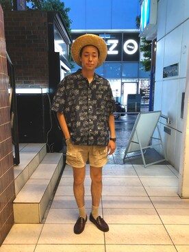 「TIGRE BROCANTE（ティグルブロカンテ）のアイテム」を使った、tenkuluさん（メンズ・174cm）の夏コーディネート