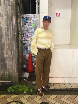 「MANASTASH（マナスタッシュ）のアイテム（レッグウェア）」を使った、tenkuluさん（メンズ・174cm）の夏コーディネート