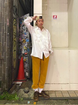 「MANASTASH（マナスタッシュ）のアイテム（レッグウェア）」を使った、tenkuluさん（メンズ・174cm）の夏コーディネート