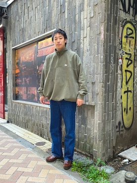 「ABU GARCIA（アブ・ガルシア）のアイテム（スウェット）」を使った、tenkuluさん（メンズ・174cm）の秋コーディネート