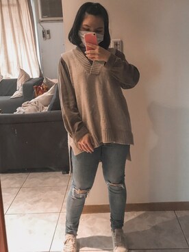 「Lulus（-）のアイテム（トップス）」を使った、1105pattyさん（レディース・150cm）の春コーディネート