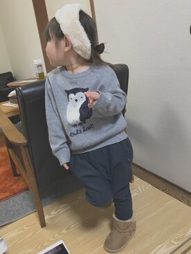 a.iさん（キッズ・90cm）の冬コーディネート