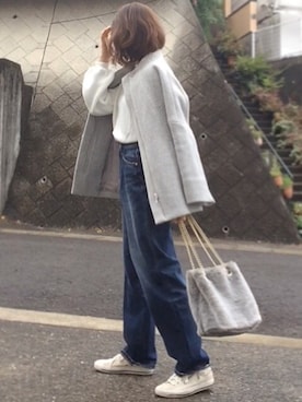 chikaさん（レディース・162cm）の冬コーディネート