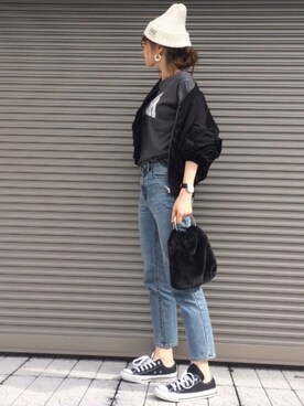 「FIL DE FER（フィルデフェール）のアイテム（パンツ）」を使った、chikaさん（レディース・162cm）の秋コーディネート
