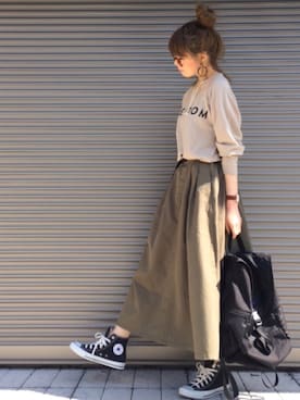 chikaさん（レディース・162cm）の春コーディネート