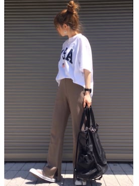 「 バックパック」｜chikaさん（レディース・162cm）の夏コーディネート