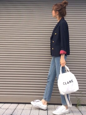 「FIL DE FER（フィルデフェール）のアイテム（パンツ）」を使った、chikaさん（レディース・162cm）の秋コーディネート