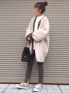 「Bonappetit（ボナペティ）のアイテム」を使った、chikaさん（レディース・162cm）の冬コーディネート