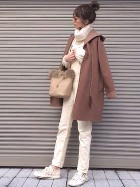 chikaさん（レディース・162cm）の冬コーディネート